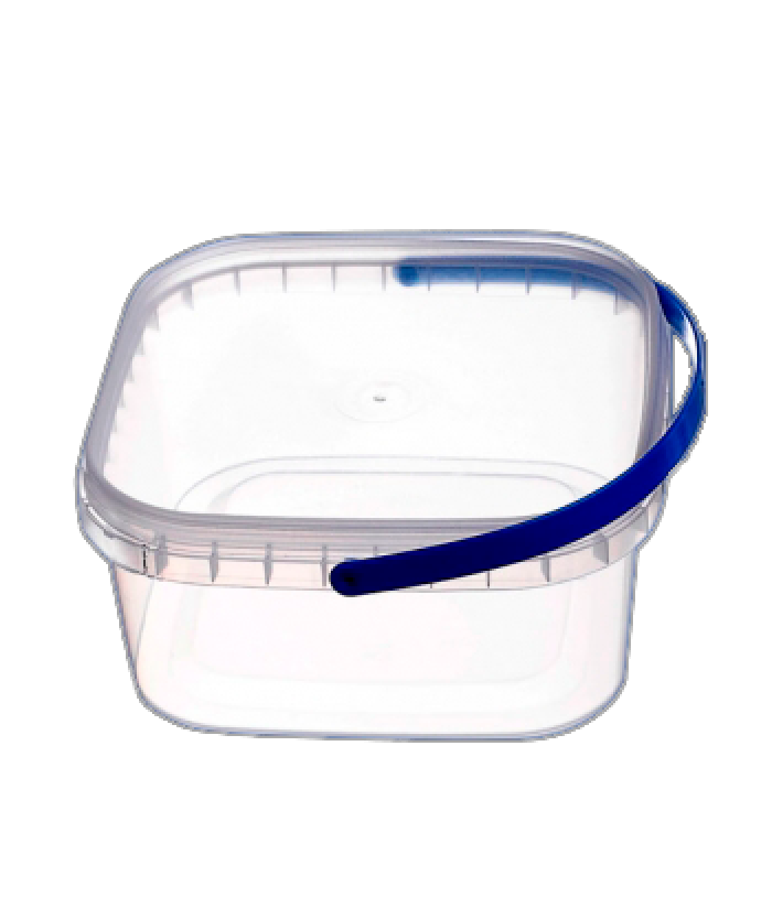 Відро пластикове харчове 0,5 л квадратне, 