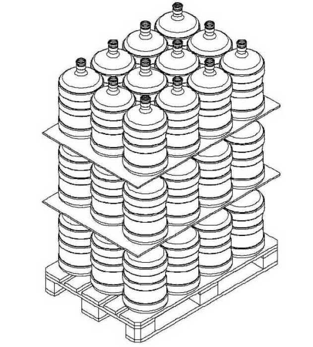 Робот-палетайзер для бутлів 18,9л (3K - 04)